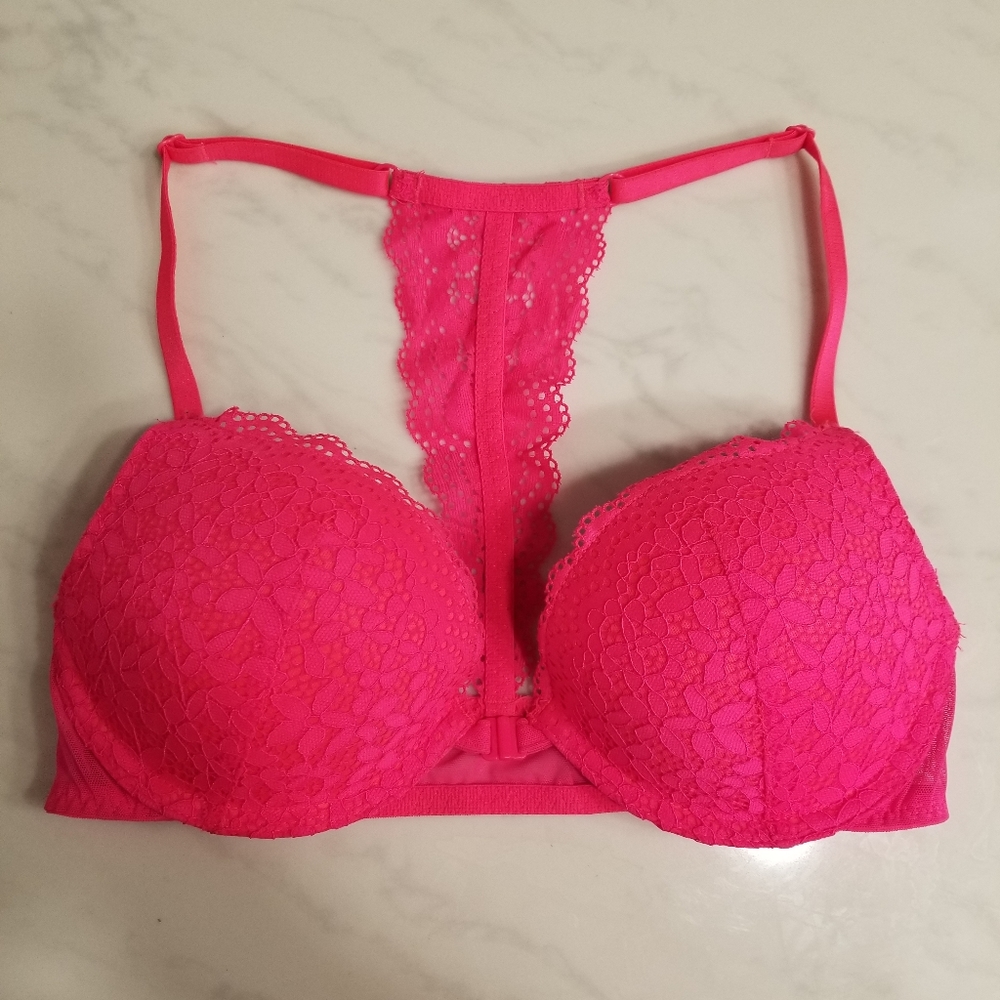 Open front bra